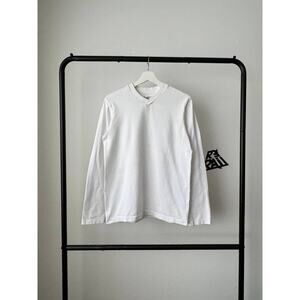 Yohji Yamamoto Pour Homme Long Sleeve V-Neck Tee